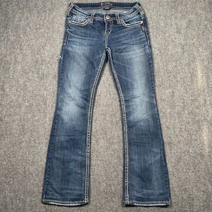 Silver Jeans‎ Womens 27x31 (Act. 28x28) Pioneer Flap Pocket Western Blue
